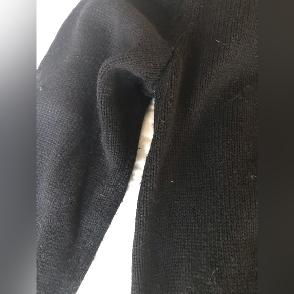 Loft Black Ruffle-Yoke Sweater - Picture 2 of 6